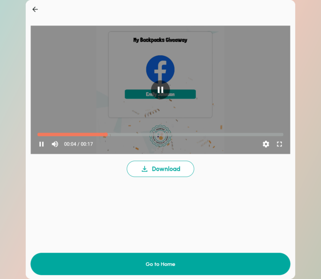 preveiw-your-winner-video-and-download-to-share-it - Osortoo Prévisualisez et téléchargez votre vidéo gagnante