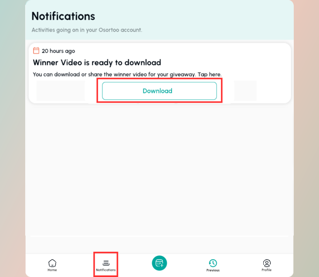in-notification-click-download-on-your-ready-video - Osortoo Cliquez sur Télécharger