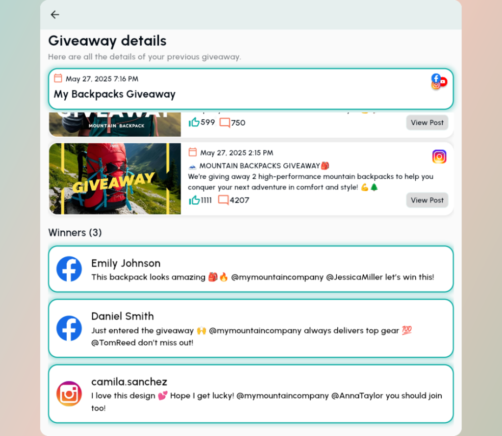 you-got-your-instagram-and-facebook-giveaway-winners - Osortoo Voici vos gagnants, leurs noms et commentaires gagnants ainsi que les articles parmi lesquels vous avez choisi