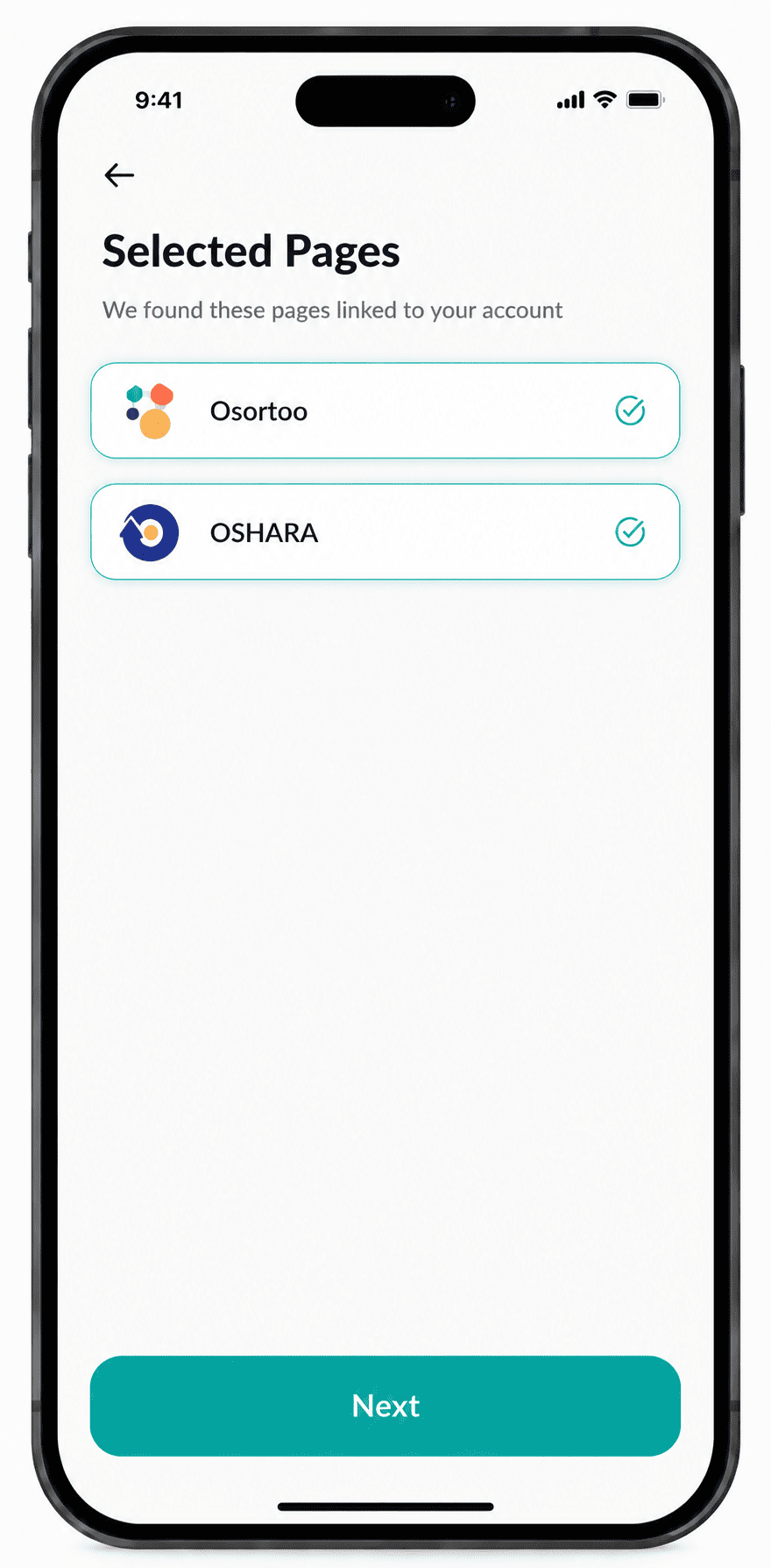 Select your pages