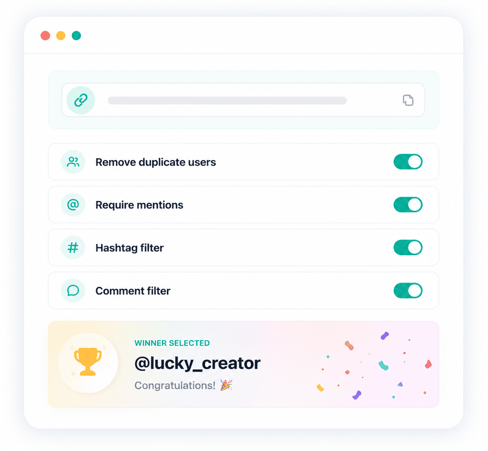 Features social media page